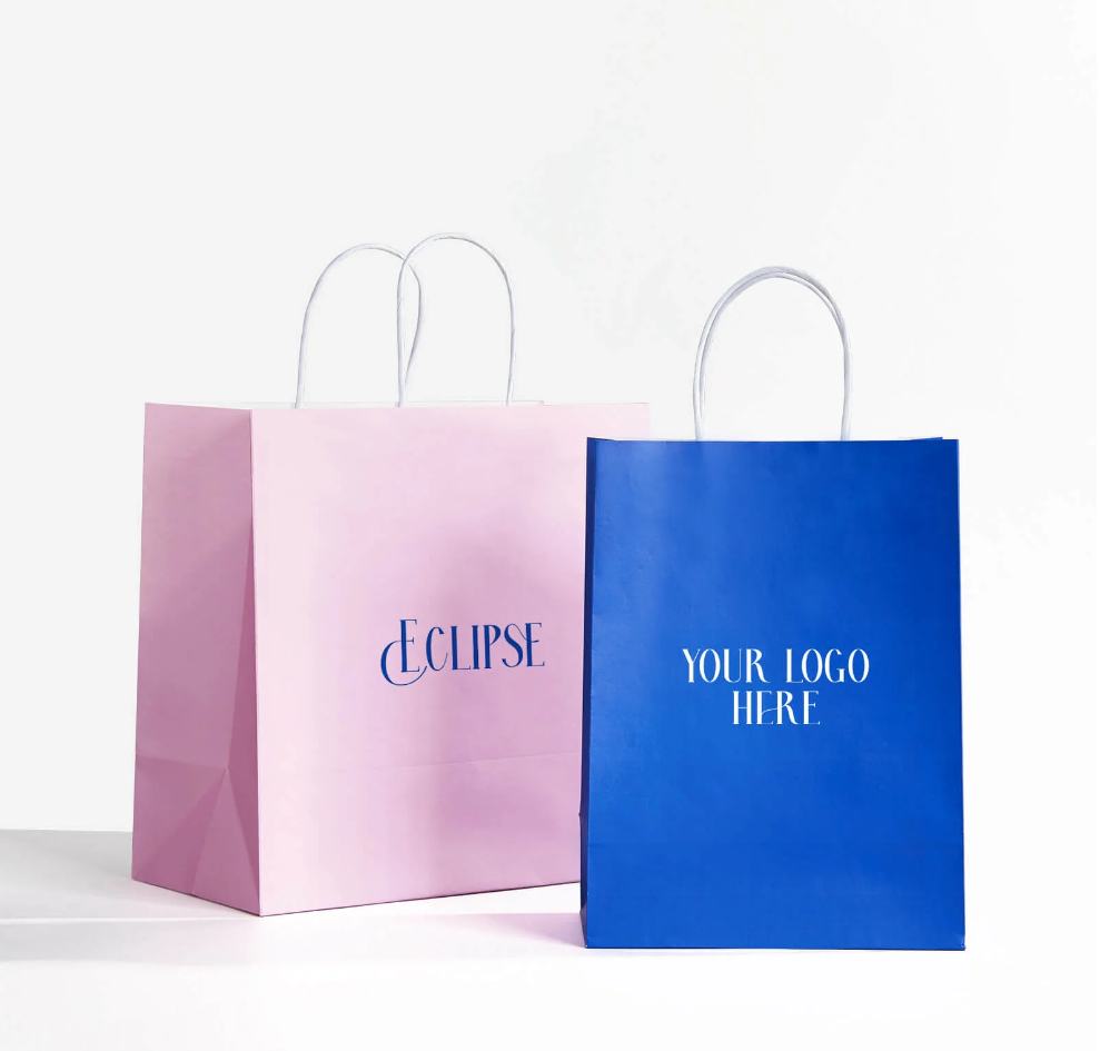 Custom Shopping Paper Bags with Handles